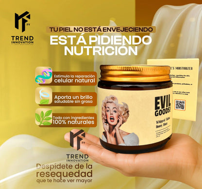 EVIL GOODS® -Bálsamo de miel y sebo de res Anti-Envejecimiento Frasco de Vidrio Original