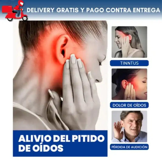 TinniDrop® Spray Limpiador de Oídos Natural Alivio del Zumbido y Cera