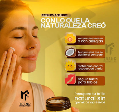 EVIL GOODS® -Bálsamo de miel y sebo de res Anti-Envejecimiento Frasco de Vidrio Original